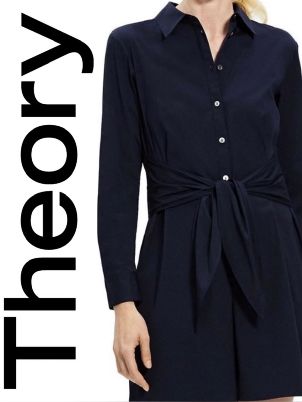 Theory Tie Waist Romper